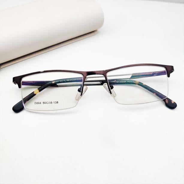 Stylish Rectangle Shape Half Frame Eyeglass