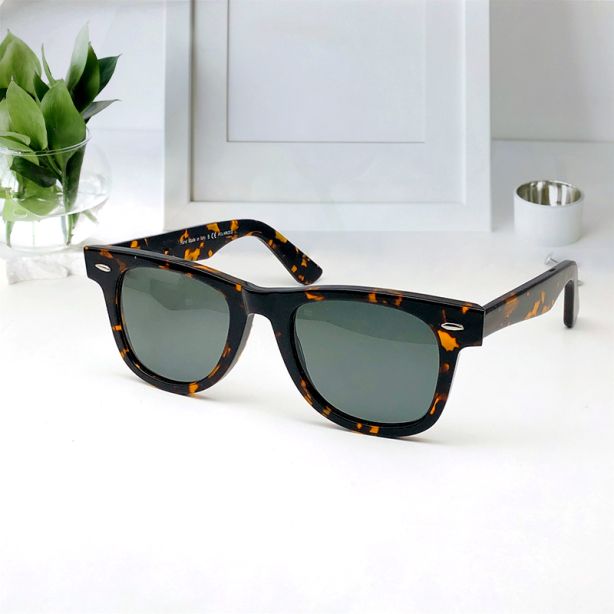 Chic Animal Print Brown Wayfarer Sunglasses – www.pipabella.com