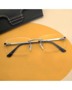 Rimeless Square Shape light weight Stylish Eyeglass
